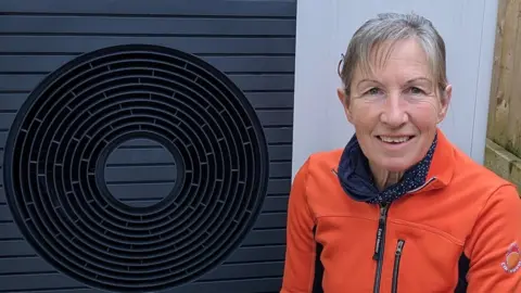 Sue Beesley Sue Beesley and her new heat pump
