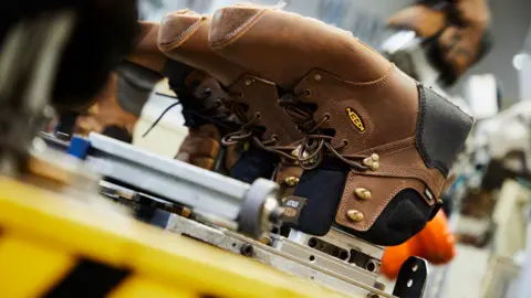 Keen shoes being manufactured at its facility in Portland, Oregon
