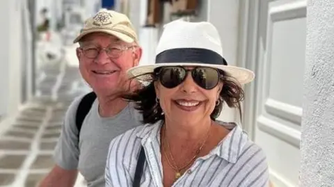 Alan Carter Karen Carter, pictured with her husband Alan