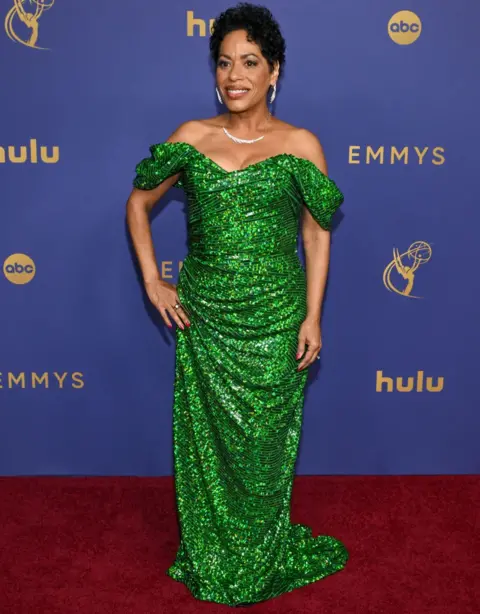 Getty Images Liza Colón-Zayas astatine  the 76th Primetime Emmy Awards held astatine  Peacock Theater connected  September 15, 2024 successful  Los Angeles, California