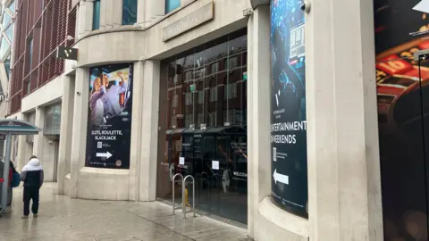 The entrance to Victoria Gate Casino