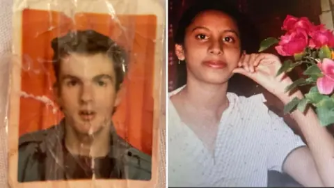 Family pictures A crumpled passport photo of a young man with with short hair