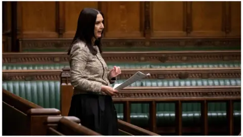 UK Parliament Margaret Ferrier MP speaking in the House of Commons