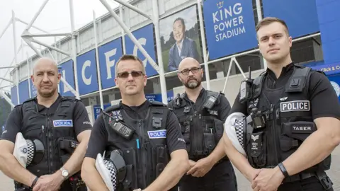 Martis Media  L to R: PC Kevin Marsh, PC Michael Hinton, PC Steve Quartermain, Sgt Mike Hooper