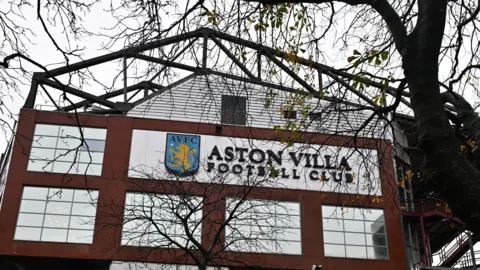 Outside of Aston Villa's Villa Park stadium