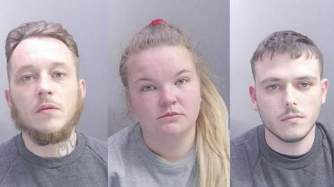 Picture of the three people charged 