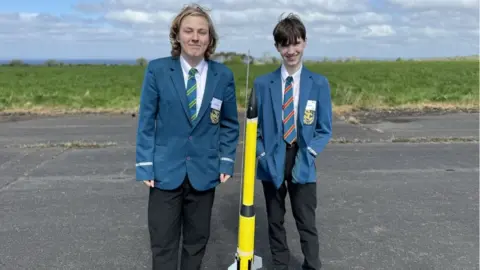 Competitors in Northern Ireland's Rocketry Competition