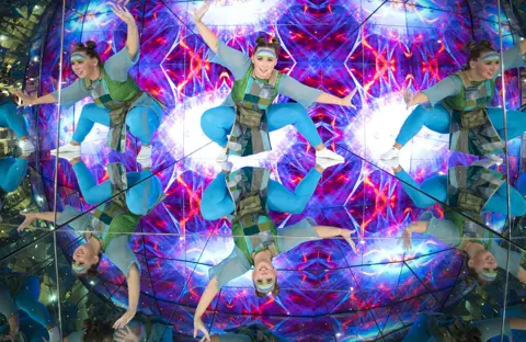 Jane Barlow / PA Media Sophie Douglas in a kaleidoscope