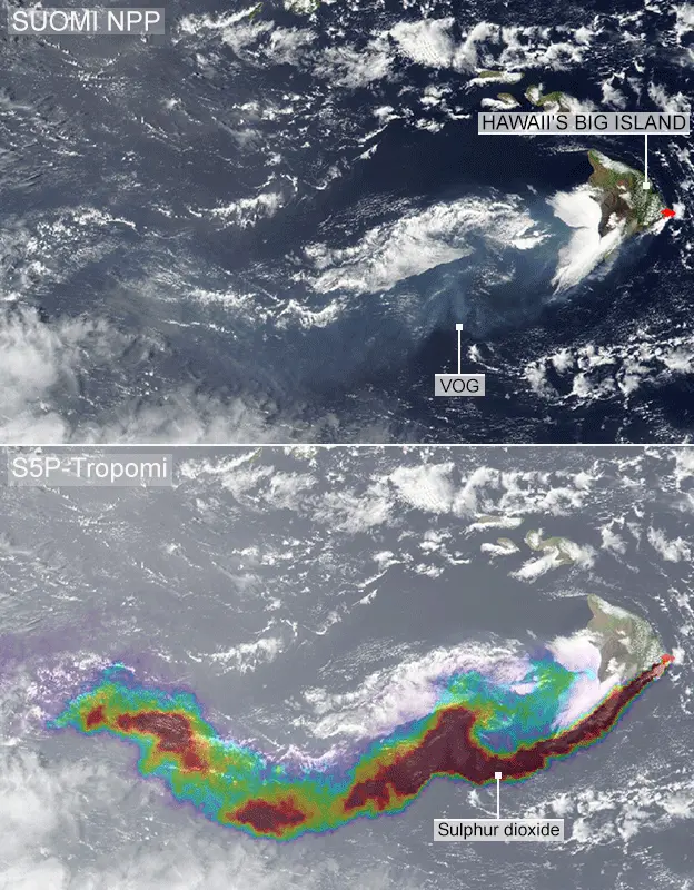  Copernicus Data 2018/TROPOMI/BIRA-IASB/DLR Hawaii