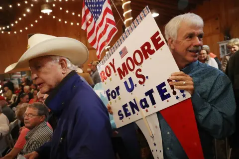 Getty Images Moores supporter