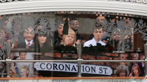 Peter Byrne/PA Wire Coronation Street coffin