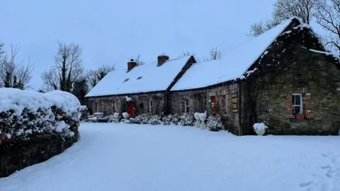 FermanaghForecaster House covered in snow in Derrylin, County Fermanagh