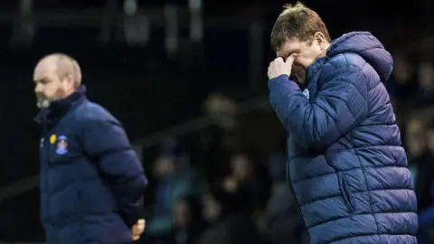 Kilmarnock manager Steve Clarke and St Johnstone manager Tommy Wright