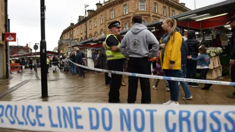Getty Images Cordon in the town centre