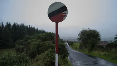 Getty Images A border point between the Republic of Ireland and Northern Ireland