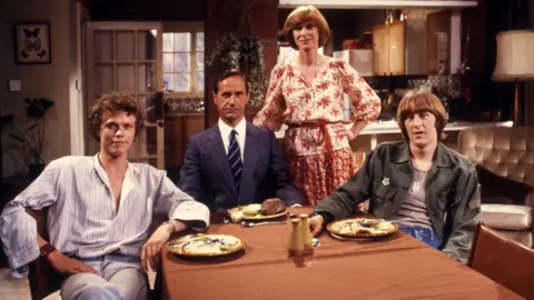 (L-r) Andrew Hall, Geoffrey Palmer, Wendy Craig and Nicholas Lyndhurst in Butterflies