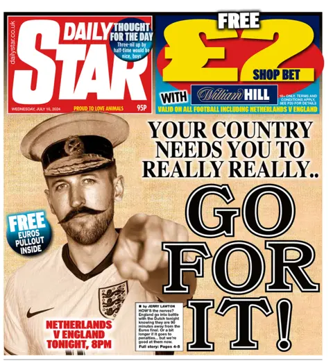 Daily Star front page for 10/07/24