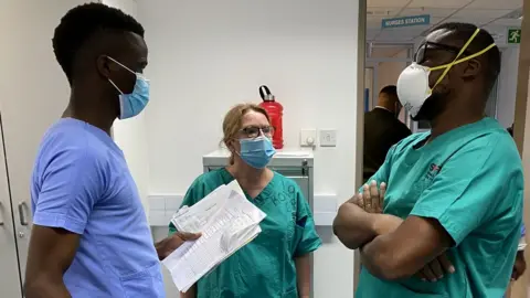 UK-Med Mandy Blackman at the Emergency Department Princess Marina Hospital Botswana