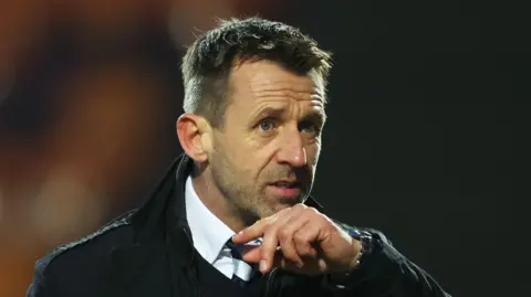 Neil McCann at full-time of Kilmarnock's defeat by Motherwell in the Scottish Premiership