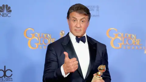 Getty Images Sylvester Stallone at Golden Globes