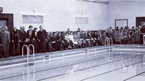 Jubilee Pool A black & white photograph of the Jubilee Pool when it was opened in 1937