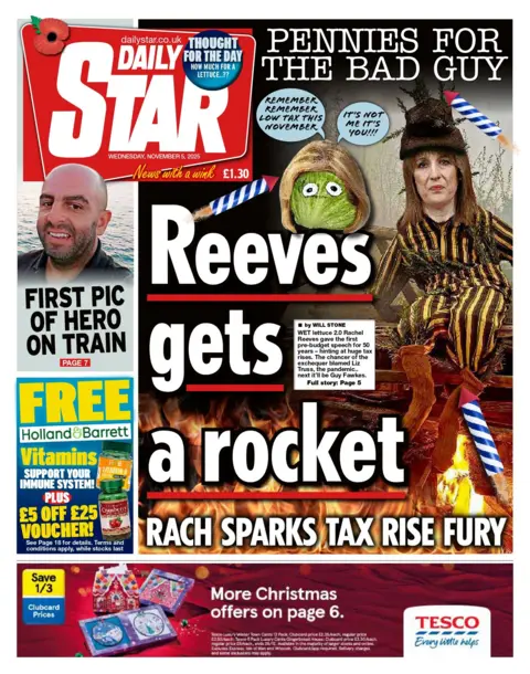 "Reeves gets a rocket".