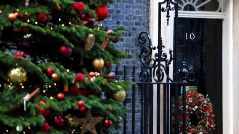 The Christmas Tree outside Number 10 Downing Street