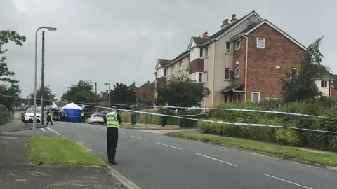 Police scene in Bradford