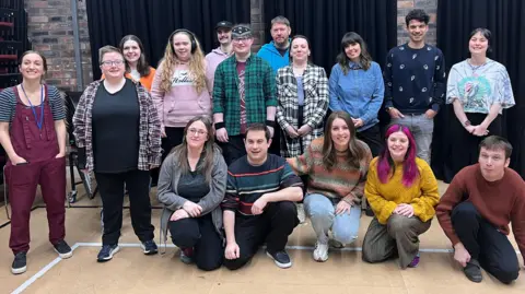 BBC Group of people including students and course leaders