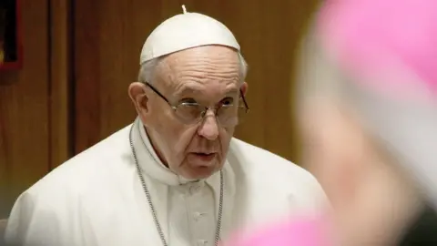 Getty Images Pope Francis at the meeting on the protection of minors in the Church in 2019