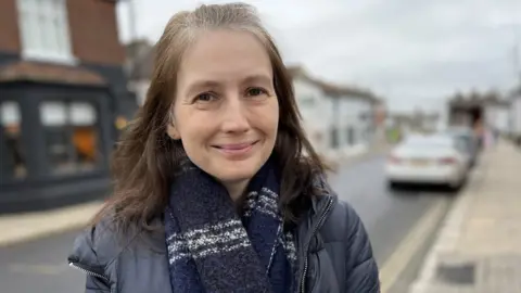 Stuart Woodward/BBC Maldon celebrant Marya Lord Lancaster.