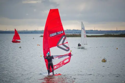 Charlie Dixon sailing at Blackwater Sailing Club