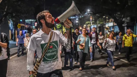 AFP Yes campaigners march in Medellin on 18 August
