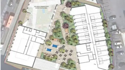 DCSDC A proposed image of the plans for the 281 student accommodation on the Strand Road 