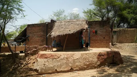 Seraj Ali Mamta's home in Kalpi village of Bundelkhand, a dusty and rocky region where temperatures can climb up to 40 degrees during peak summer months