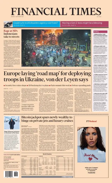  "Europe laying 'road map' for deploying troops in Ukraine, von der Leyen says".