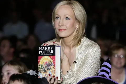 PA JK Rowling and Harry Potter book