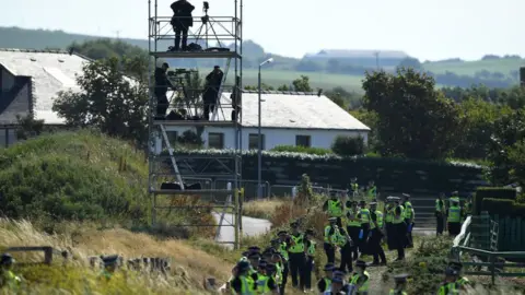 Getty Images Security at Turnberry