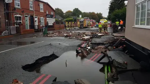 West Midlands Fire Service Pictures from the scene