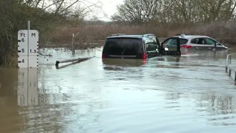 Steve Huntley/BBC Cars in deep water