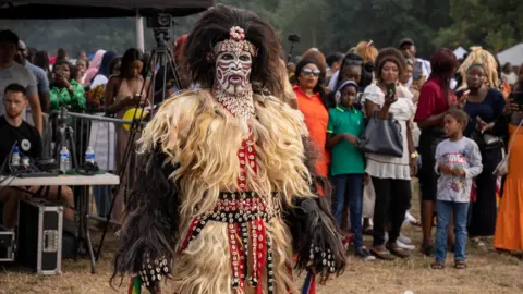 Courtesy Yaram Arts © Kofi Jr Zimba Lion Masquerade at Hackney Carnival