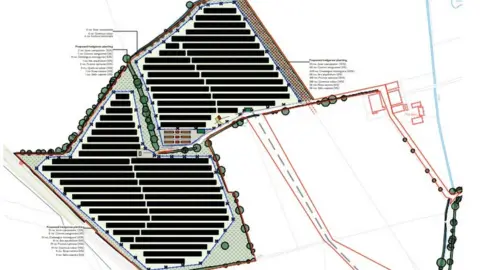 Ecotricity Generation Limited Image of the land the developers propose to build the solar park on.