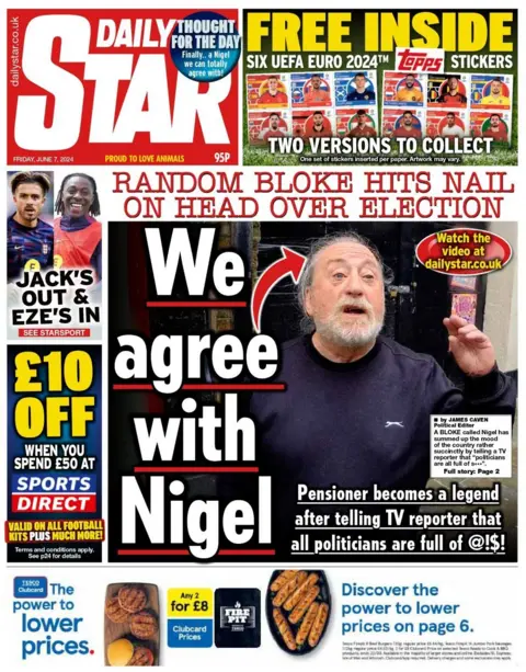 We agree with Nigel reads the Daily Star 