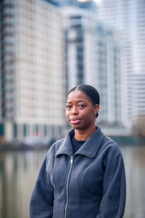 Hilary Iyoha, pictured near her office in Canary Wharf, London