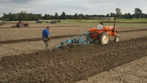 Harry George Hall Ploughing in Fincham