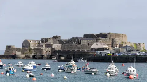 Richard Sowersby/BBC Image shows Castle Cornet, a large island castle in Guernsey