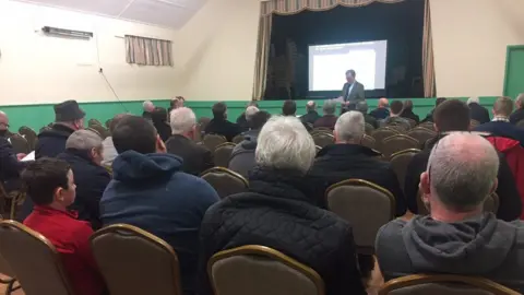 Dr Alan Dykes presented his findings at an event in Plumbridge