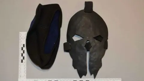 Metropolitan Police The mask recovered from Jaswant Singh Chail on his arrest