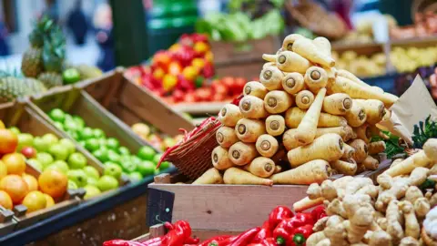 Getty Images Vegetables in a supermarket