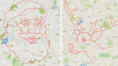 Strava Map with head on it